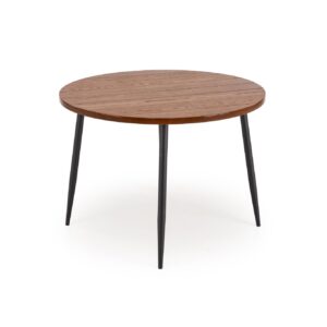 5905248136281_6 Ümmargune Söögilaud ALDORIA, pähkel / must