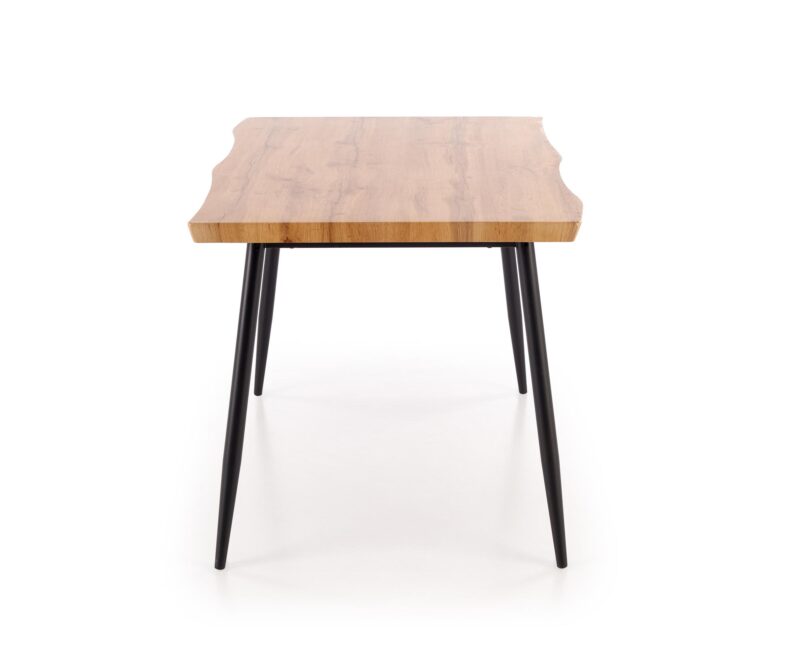 Söögilaua Komplekt DICKY, laud + 4 tooli / naturaalne / must / hall