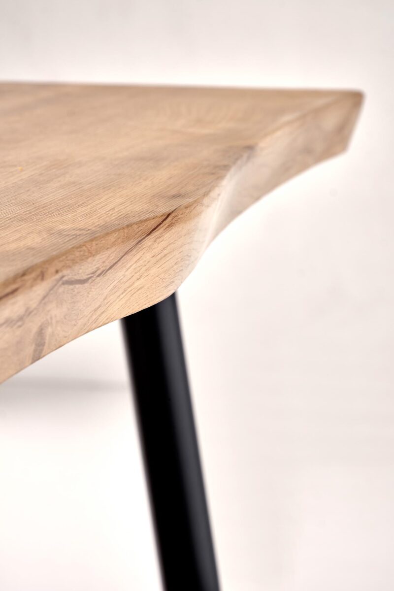 Söögilaua Komplekt DICKY, laud + 4 tooli / naturaalne / must / hall