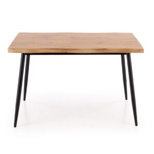 Söögilaua Komplekt DICKY, laud + 4 tooli / naturaalne / must / hall