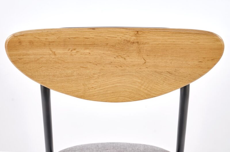 Söögilaua Komplekt DICKY, laud + 4 tooli / naturaalne / must / hall