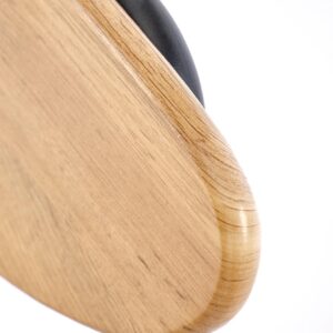 Söögilaua Komplekt DICKY, laud + 4 tooli / naturaalne / must / hall