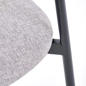 Söögilaua Komplekt DICKY, laud + 4 tooli / naturaalne / must / hall