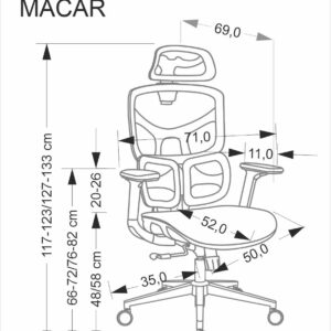 Kontoritool VAYDEN, must