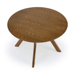 Ümmargune Söögilaud RUPLIN, pähklipuu