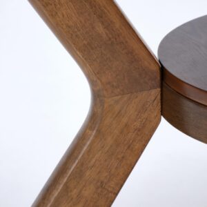 Ümmargune Söögilaud RUPLIN, pähklipuu