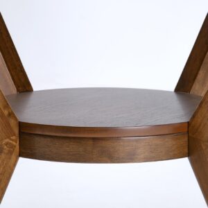 Ümmargune Söögilaud RUPLIN, pähklipuu