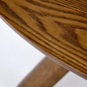 Ümmargune Söögilaud RUPLIN, pähklipuu