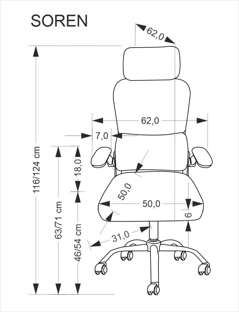 Kontoritool SOREN, must