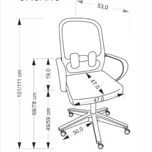 Kontoritool ORMAND, must