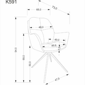 Pöördtool VALEN, pruun