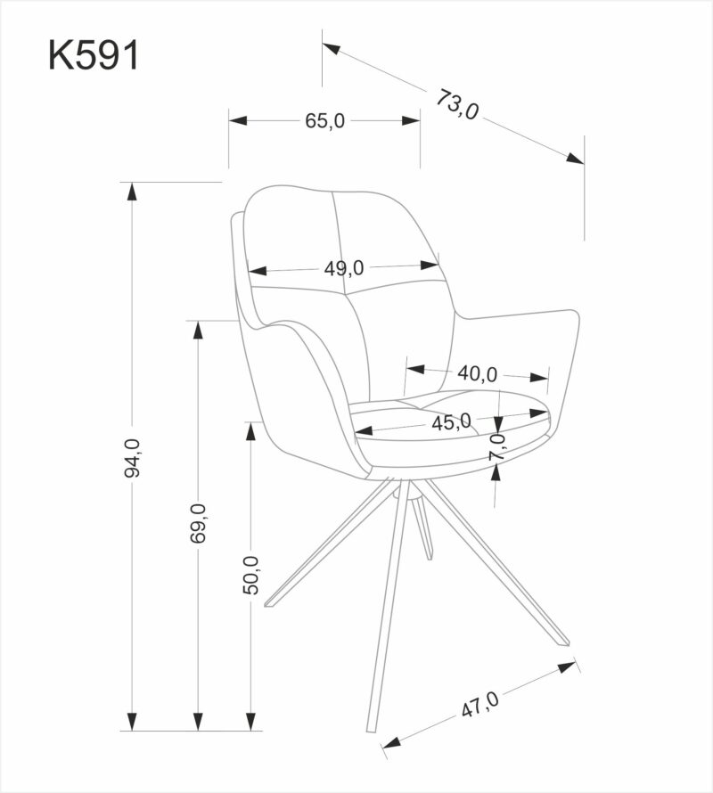 Pöördtool VALEN, pruun