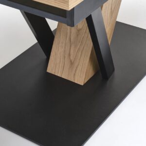 Pikendatav Söögilaud FANIS, naturaalne / must