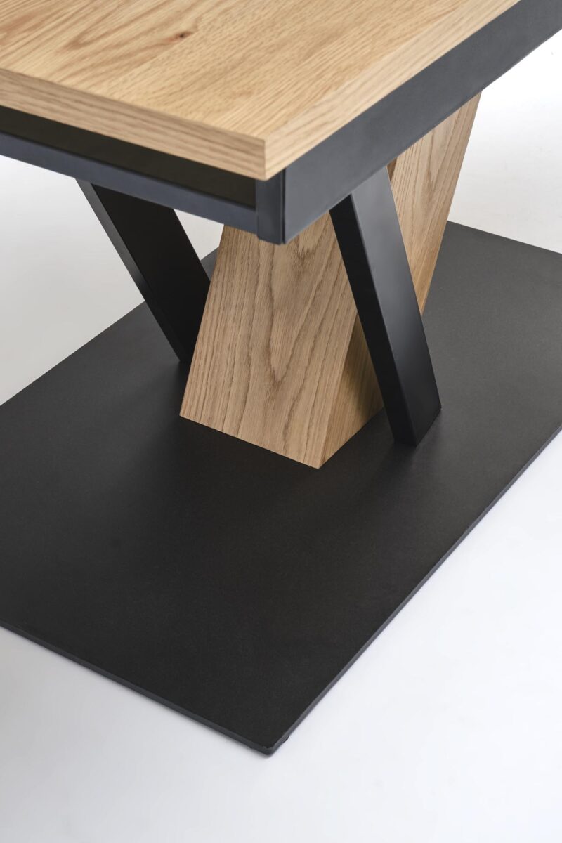 Pikendatav Söögilaud FANIS, naturaalne / must