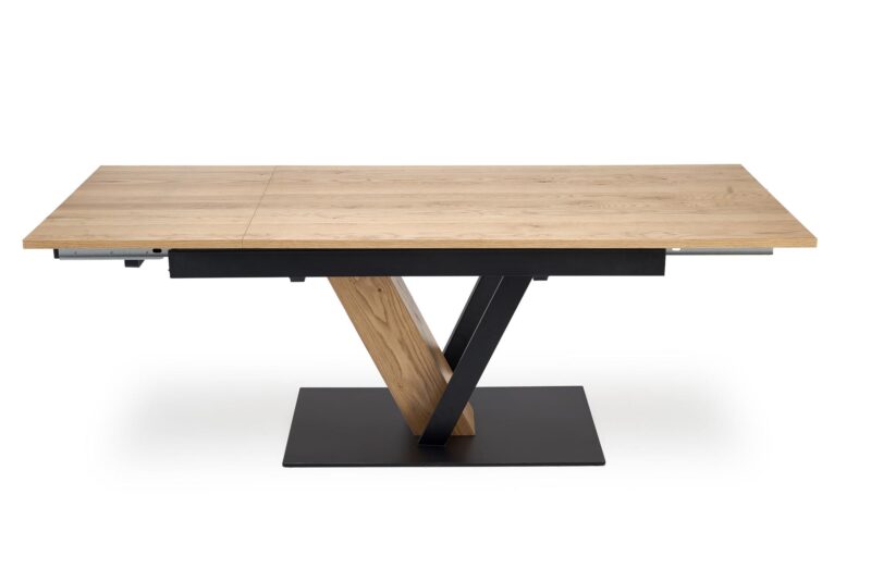 Pikendatav Söögilaud FANIS, naturaalne / must