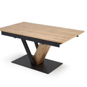 Pikendatav Söögilaud FANIS, naturaalne / must