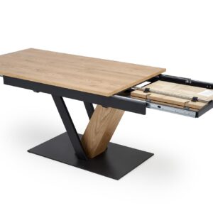 Pikendatav Söögilaud FANIS, naturaalne / must