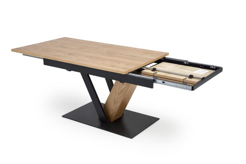 Pikendatav Söögilaud FANIS, naturaalne / must