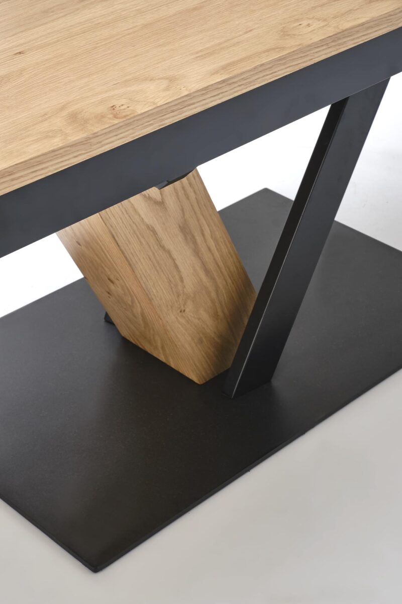 Pikendatav Söögilaud FANIS, naturaalne / must