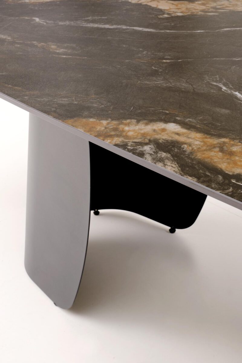 Pikendatav Söögilaud FORUM, must marmor / must