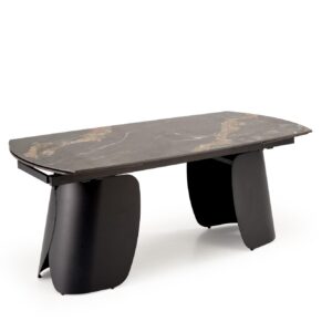Pikendatav Söögilaud FORUM, must marmor / must