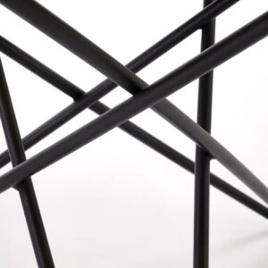 Kohvilaud LORIEN, valge marmor / must