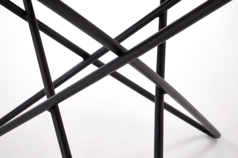 Kohvilaud LORIEN, valge marmor / must