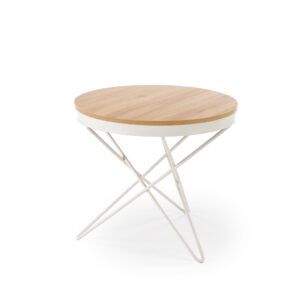 Kohvilaud LEILA, naturaalne / valge