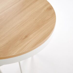 Kohvilaud LEILA, naturaalne / valge