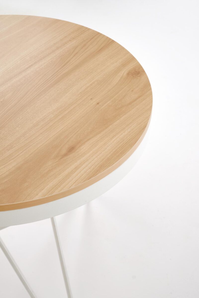 Kohvilaud LEILA, naturaalne / valge