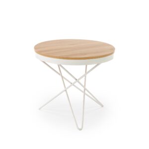 Kohvilaud LEILA, naturaalne / valge