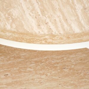 Kohvilaud OREO, travertiin / valge