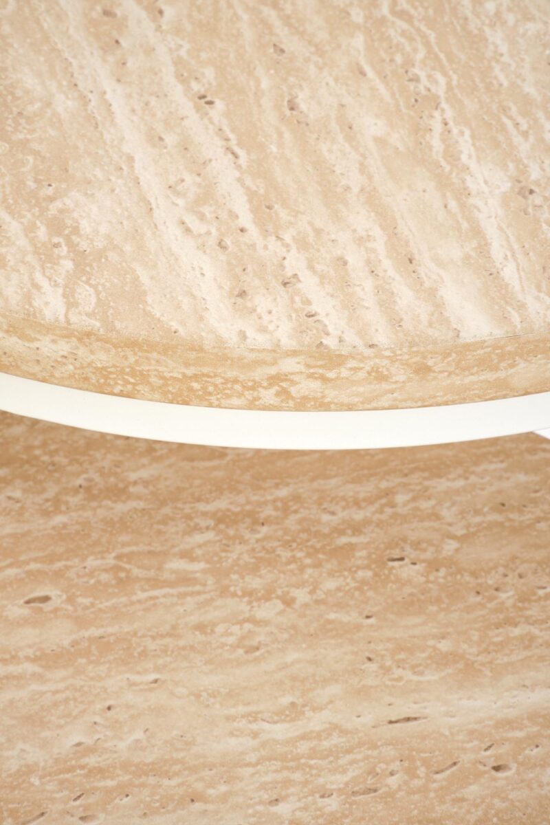 Kohvilaud OREO, travertiin / valge