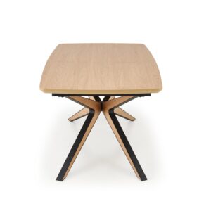 5905248136908_10 Pikendatav söögilaud JAMES, naturaalne / must