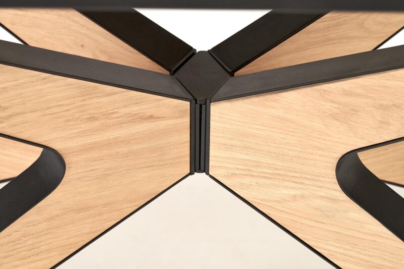 5905248136908_11 Pikendatav söögilaud JAMES, naturaalne / must