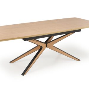 5905248136908_13 Pikendatav söögilaud JAMES, naturaalne / must