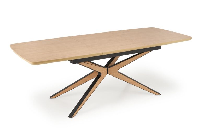 5905248136908_13 Pikendatav söögilaud JAMES, naturaalne / must