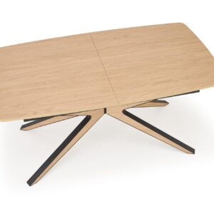 5905248136908_14 Pikendatav söögilaud JAMES, naturaalne / must