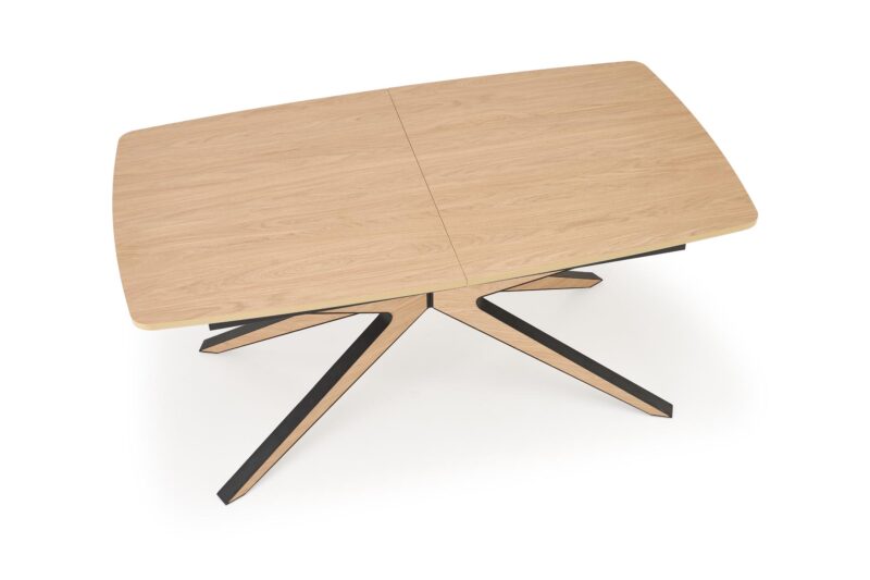 5905248136908_14 Pikendatav söögilaud JAMES, naturaalne / must