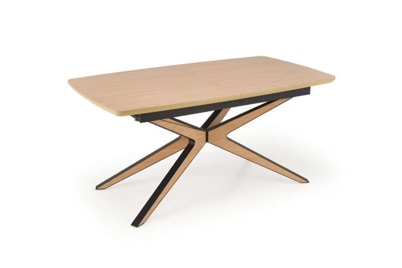 5905248136908_16 Pikendatav söögilaud JAMES, naturaalne / must