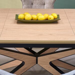 Stacked from 12 images. Method=C (S=4) Pikendatav söögilaud JAMES, naturaalne / must