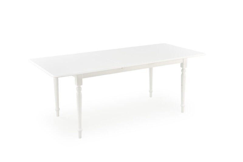 Pikendatav söögilaudlaud NELMAR, valge