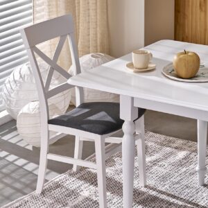 Pikendatav söögilaudlaud NELMAR, valge