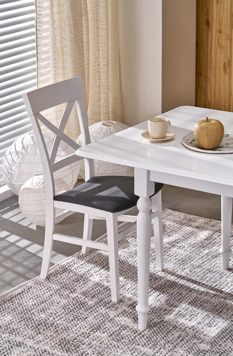 Pikendatav söögilaudlaud NELMAR, valge