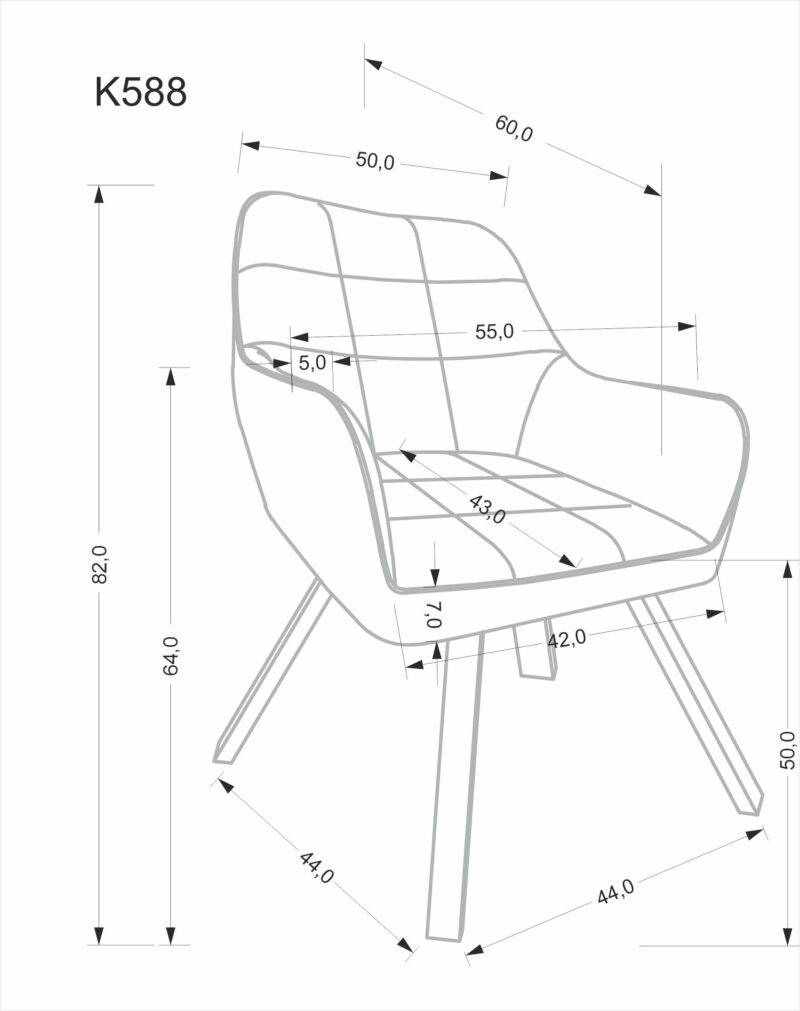 Pöördtool FELIX, must