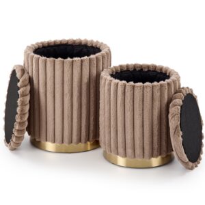 Tumba komplekt FIDO / cappuccino / kuld