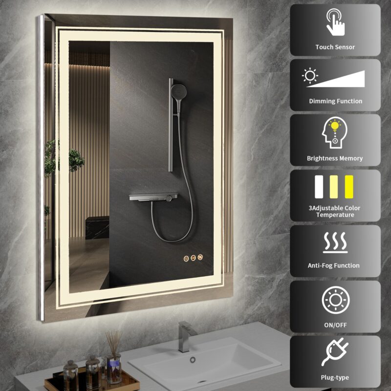 Seinapeegel VERO, hõbe