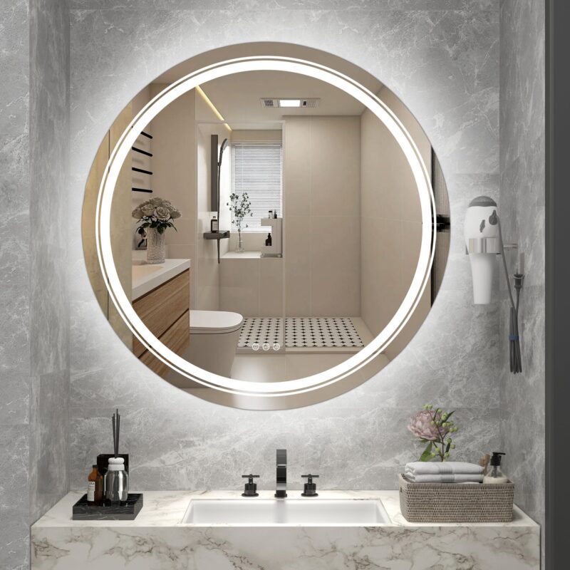 Seinapeegel DOVER 80, hõbe