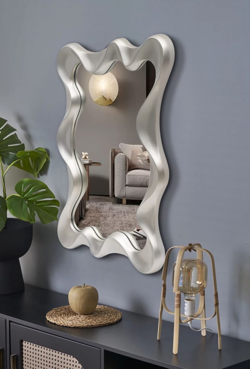 Seinapeegel DECO, antiikhõbe