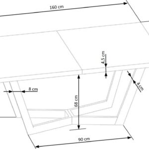 Pikendatav Söögilaud MASENO 2, naturaalne tamm